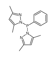 bis(3,5-dimethylpyrazol-1-yl)-phenylphosphane Structure