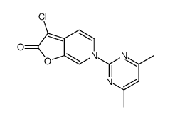 3-chloro-6-(4,6-dimethylpyrimidin-2-yl)furo[2,3-c]pyridin-2-one Structure