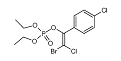 Phosphoric acid (Z)-2-bromo-2-chloro-1-(4-chloro-phenyl)-vinyl ester diethyl ester Structure