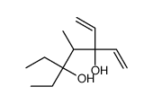 3-ethenyl-5-ethyl-4-methylhept-1-ene-3,5-diol结构式