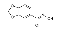 N-hydroxy-1,3-benzodioxole-5-carboximidoyl chloride Structure