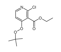 4-tert-Butylperoxy-2-chloro-nicotinic acid ethyl ester Structure