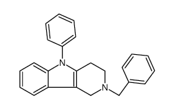 2-benzyl-5-phenyl-3,4-dihydro-1H-pyrido[4,3-b]indole结构式