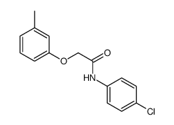 N-(4-chlorophenyl)-2-(3-methylphenoxy)acetamide Structure