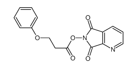 (5,7-dioxopyrrolo[3,4-b]pyridin-6-yl) 3-phenoxypropanoate结构式