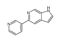1H-Pyrrolo[2,3-c]pyridine, 5-(3-pyridinyl)-结构式