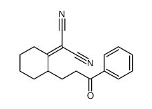 2-[2-(3-oxo-3-phenylpropyl)cyclohexylidene]propanedinitrile结构式