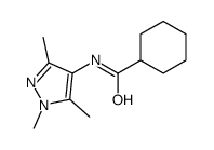 N-(1,3,5-trimethylpyrazol-4-yl)cyclohexanecarboxamide结构式
