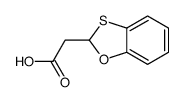 2-(1,3-benzoxathiol-2-yl)acetic acid Structure