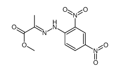 methyl 2-[(2,4-dinitrophenyl)hydrazinylidene]propanoate结构式