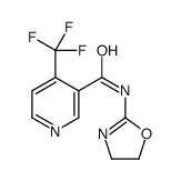 3-Pyridinecarboxamide,N-(4,5-dihydro-2-oxazolyl)-4-(trifluoromethyl)-(9CI) structure