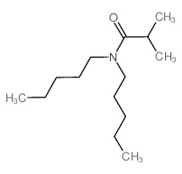 Propanamide, 2-methyl-N,N-dipentyl- Structure