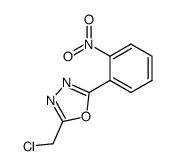 2-chloromethyl-5-(2-nitrophenyl)-1,3,4-oxadiazole结构式
