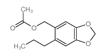 1,3-Benzodioxole-5-methanol,6-propyl-, 5-acetate Structure