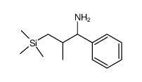 1-Trimethylsilyl-2-methyl-3-amino-3-phenylpropan结构式