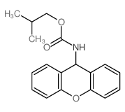 Carbamic acid,9H-xanthen-9-yl-, 2-methylpropyl ester (9CI) structure