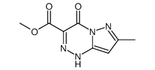 7-methyl-4-oxo-1,4-dihydro-pyrazolo[5,1-c][1,2,4]triazine-3-carboxylic acid methyl ester结构式