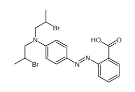 2-[[4-[bis(2-bromopropyl)amino]phenyl]diazenyl]benzoic acid Structure