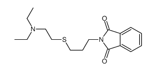 2-[3-[2-(diethylamino)ethylsulfanyl]propyl]isoindole-1,3-dione Structure