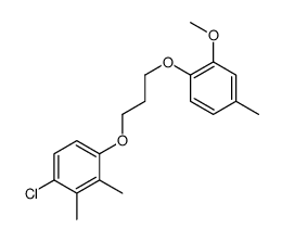 1-chloro-4-[3-(2-methoxy-4-methylphenoxy)propoxy]-2,3-dimethylbenzene结构式