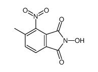 1H-Isoindole-1,3(2H)-dione,2-hydroxy-5-methyl-4-nitro-(9CI) structure