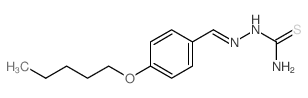 Hydrazinecarbothioamide,2-[[4-(pentyloxy)phenyl]methylene]- Structure