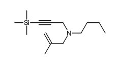 N-(2-methylprop-2-enyl)-N-(3-trimethylsilylprop-2-ynyl)butan-1-amine Structure