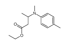 ethyl 3-(N,4-dimethylanilino)butanoate结构式