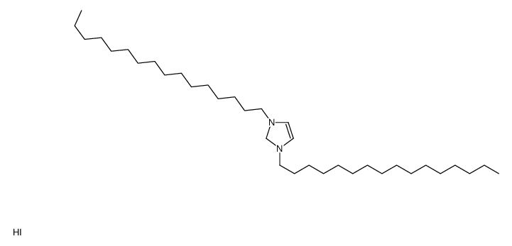 1,3-dihexadecyl-1,2-dihydroimidazol-1-ium,iodide结构式