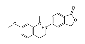 5-[2-(2,4-dimethoxyphenyl)ethylamino]-3H-2-benzofuran-1-one Structure