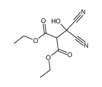 diethyl 2-(dicyano(hydroxy)methyl)malonate Structure