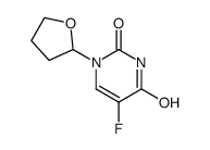 5-Fluoro-1-(tetrahydro-2-furanyl)-2,4(1H,3H)-pyrimidinedione结构式