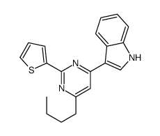 3-(6-butyl-2-thiophen-2-ylpyrimidin-4-yl)-1H-indole Structure