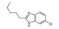 6-chloro-2-pentyl-1H-benzimidazole Structure