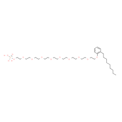 26-(nonylphenoxy)-3,6,9,12,15,18,21,24-octaoxahexacosan-1-yl dihydrogen phosphate结构式