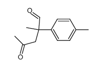 2-methyl-2-(4-methylphenyl)-4-oxovaleraldehyde Structure