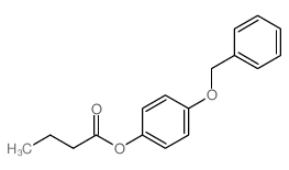 (4-phenylmethoxyphenyl) butanoate结构式