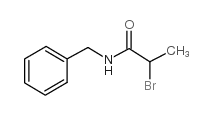 N-苄基-2-溴-丙酰胺结构式