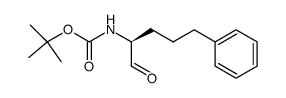 tert-butyl (S)-(1-oxo-5-phenylpentan-2-yl)carbamate Structure