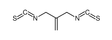 Isothiocyanic acid 2-methylene-1,3-propanediyl ester Structure