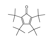 2,3,4,5-Tetra-tert-butyl-2,4-cyclopentadien-1-on Structure