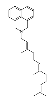 N-Methyl-N-(1-naphtylmethyl)-(3,7,11-trimethyl-2,6,10-dodecatrienyl)amine结构式