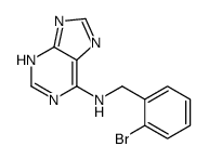 N-[(2-bromophenyl)methyl]-7H-purin-6-amine结构式