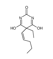 5-Ethyl-5-(1-pentenyl)barbituric acid结构式