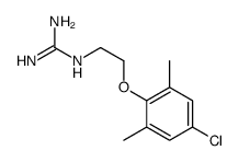 1-[2-(4-Chloro-2,6-dimethylphenyloxy)ethyl]guanidine结构式