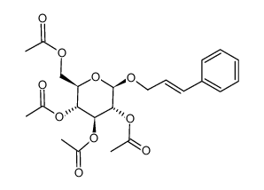 cinnamyl 2,3,4,6-tetra-O-acetyl-β-D-glucopyranoside Structure