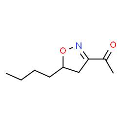 Ethanone, 1-(5-butyl-4,5-dihydro-3-isoxazolyl)- (9CI)结构式