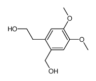 2-Hydroxymethyl-4,5-dimethoxy-phenylaethylalkohol结构式