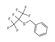 benzyl perfluoroisopropyl sulfide Structure