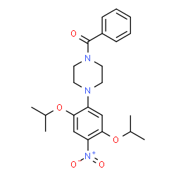 1-Benzoyl-4-[2,5-bis(1-methylethoxy)-4-nitrophenyl]piperazine Structure